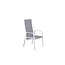 Gartenstuhl Copacabana Grau – Hochlehner 57×65×110 cm Textilene und Aluminium