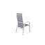 Gartenstuhl Copacabana Grau – Hochlehner 57×65×110 cm Textilene und Aluminium