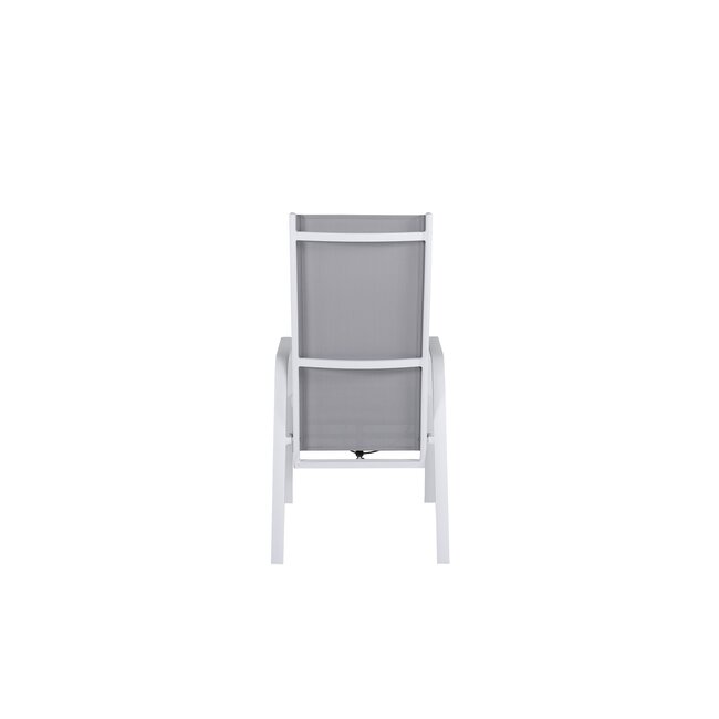 Gartenstuhl Copacabana Grau – Hochlehner 57×65×110 cm Textilene und Aluminium