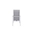 Gartenstuhl Copacabana Grau – Hochlehner 57×65×110 cm Textilene und Aluminium