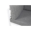 Gartensofa Copacabana Weiß – Eckmodul 74×74×65 cm Aluminium und Polyester