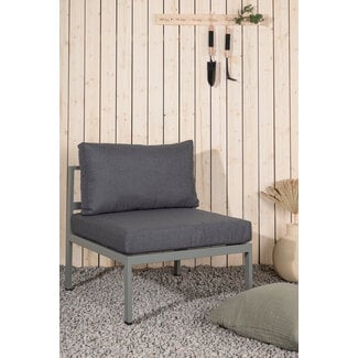 Venture Home Gartensofa Copacabana Khaki – Lounge-Sessel 70×74×65 cm Aluminium & Feather