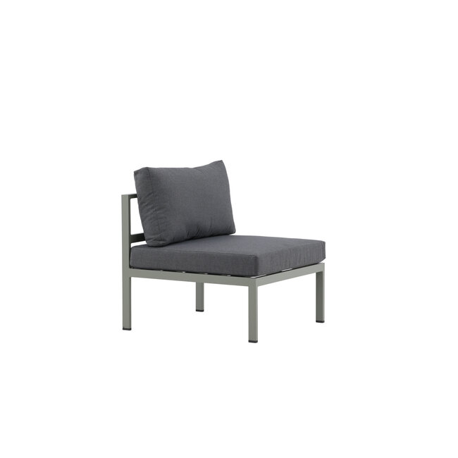 Gartensofa Copacabana Khaki – Lounge-Sessel 70×74×65 cm Aluminium & Feather