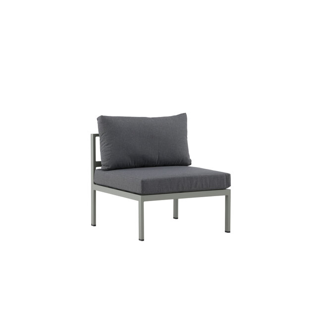Gartensofa Copacabana Khaki – Lounge-Sessel 70×74×65 cm Aluminium & Feather