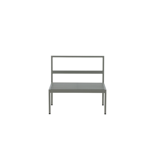 Gartensofa Copacabana Khaki – Lounge-Sessel 70×74×65 cm Aluminium & Feather