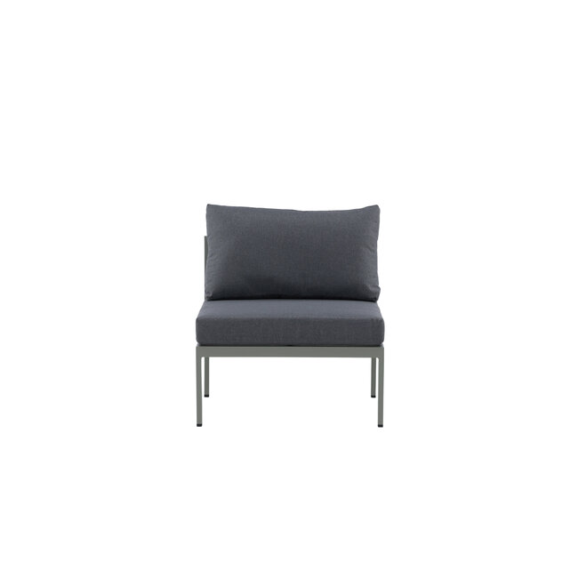 Gartensofa Copacabana Khaki – Lounge-Sessel 70×74×65 cm Aluminium & Feather