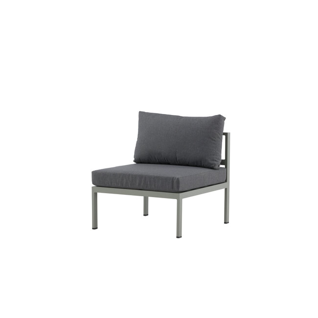 Gartensofa Copacabana Khaki – Lounge-Sessel 70×74×65 cm Aluminium & Feather
