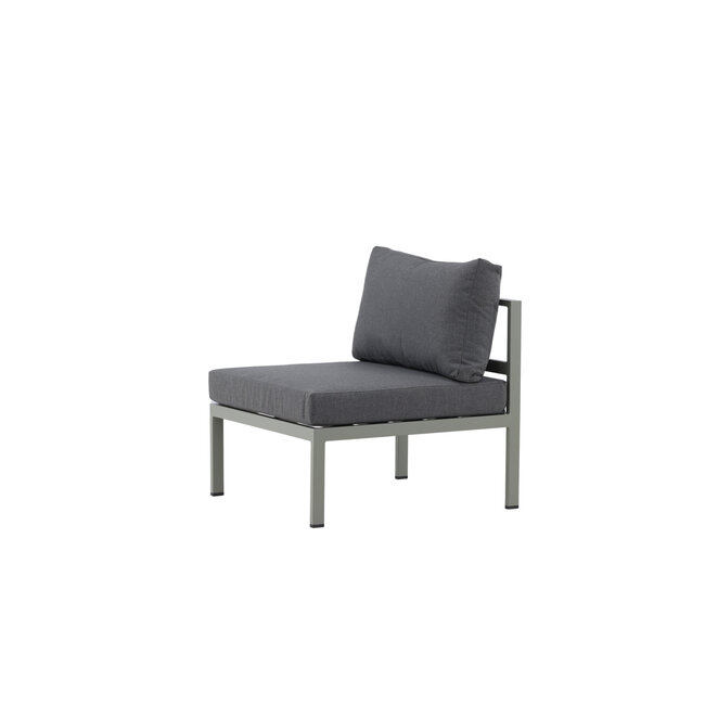 Gartensofa Copacabana Khaki – Lounge-Sessel 70×74×65 cm Aluminium & Feather