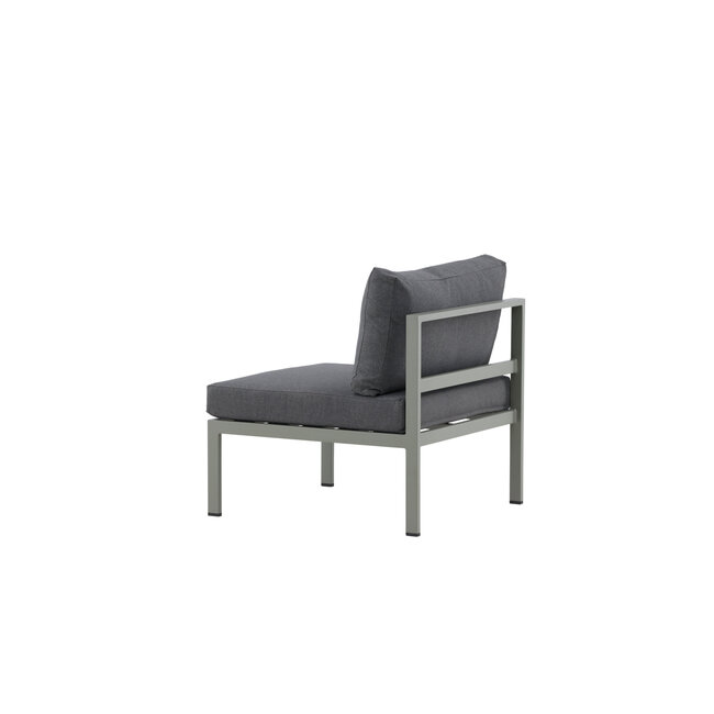 Gartensofa Copacabana Khaki – Lounge-Sessel 70×74×65 cm Aluminium & Feather