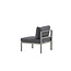 Gartensofa Copacabana Khaki – Lounge-Sessel 70×74×65 cm Aluminium & Feather