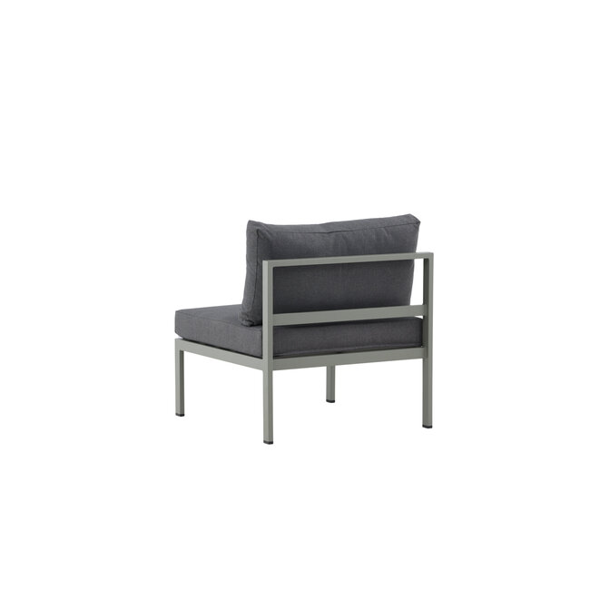 Gartensofa Copacabana Khaki – Lounge-Sessel 70×74×65 cm Aluminium & Feather