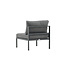 Gartensofa Copacabana Schwarz – Lounge-Sessel 70×74×65 cm Aluminium & Feather
