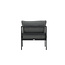 Gartensofa Copacabana Schwarz – Lounge-Sessel 70×74×65 cm Aluminium & Feather