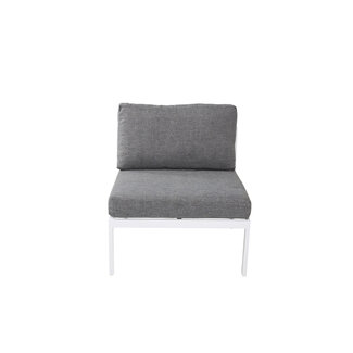 Venture Home Gartensofa Copacabana Weiß – Lounge-Sessel 70×74×66 cm Aluminium & Polyester