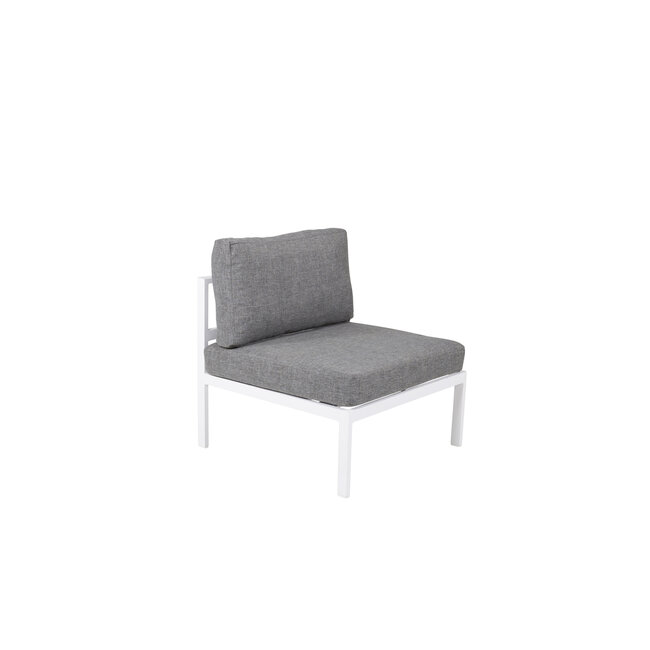 Gartensofa Copacabana Weiß – Lounge-Sessel 70×74×66 cm Aluminium & Polyester