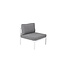 Gartensofa Copacabana Weiß – Lounge-Sessel 70×74×66 cm Aluminium & Polyester