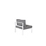 Gartensofa Copacabana Weiß – Lounge-Sessel 70×74×66 cm Aluminium & Polyester