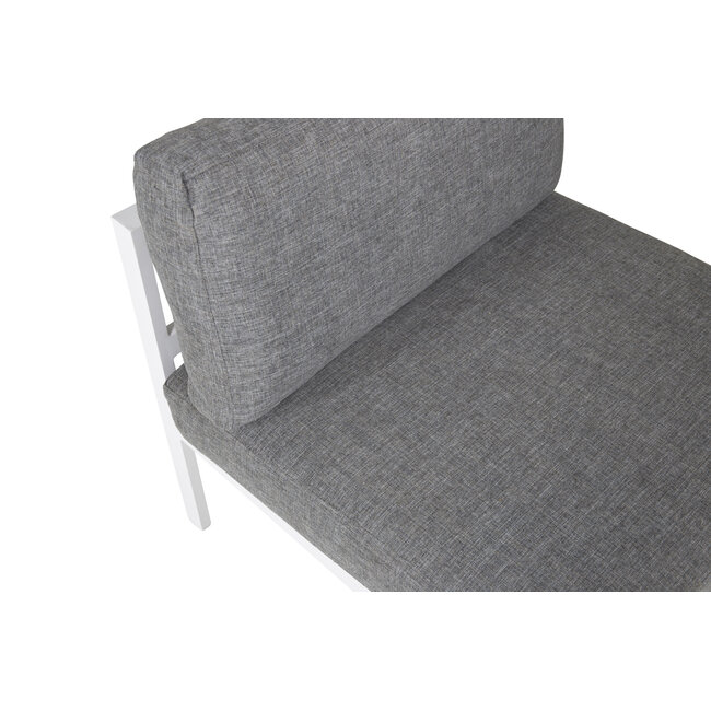 Gartensofa Copacabana Weiß – Lounge-Sessel 70×74×66 cm Aluminium & Polyester