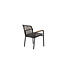 Gartenstuhl Dallas Schwarz – Armlehnenstuhl 57×64×84 cm Stahl & Polyester