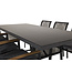Gartenstuhl Dallas Schwarz – Armlehnenstuhl 57×64×84 cm Stahl & Polyester