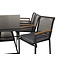 Gartenstuhl Dallas Schwarz – Armlehnenstuhl 57×64×84 cm Stahl & Polyester
