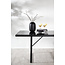 Gartentisch Dallas Schwarz – Esstisch 193×90×77 cm Stahl & Glas
