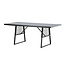Gartentisch Dallas Schwarz – Esstisch 193×90×77 cm Stahl & Glas
