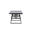 Gartentisch Dallas Schwarz – Esstisch 193×90×77 cm Stahl & Glas