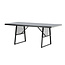 Gartentisch Dallas Schwarz – Esstisch 193×90×77 cm Stahl & Glas