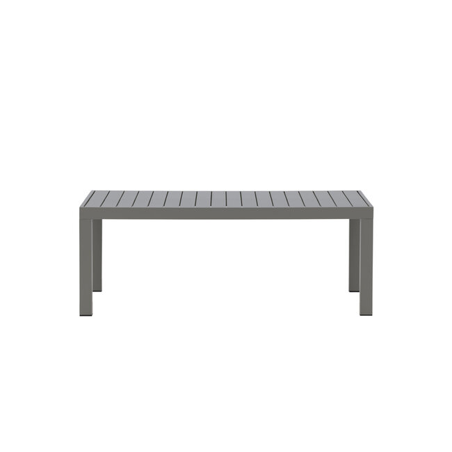 Gartentisch Copacabana Khaki – Couchtisch 120×70×45 cm Aluminium