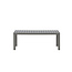 Gartentisch Copacabana Khaki – Couchtisch 120×70×45 cm Aluminium