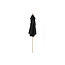 Sonnenschirm Corypho Schwarz – Marktschirm ø250 cm H232 cm Polyester & Buche