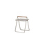 Gartentisch Clarin Beige – Beistelltisch 43×43×59 cm Stahl