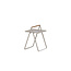 Gartentisch Clarin Beige – Beistelltisch 43×43×59 cm Stahl