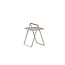 Gartentisch Clarin Beige – Beistelltisch 43×43×59 cm Stahl