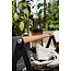Gartentisch Clarin Schwarz – Beistelltisch 43×43×59 cm Stahl