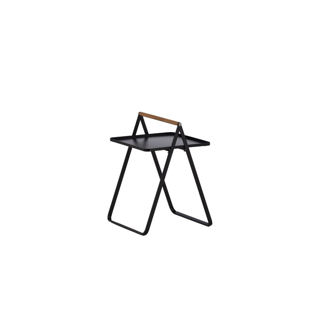 Gartentisch Clarin Schwarz – Beistelltisch 43×43×59 cm Stahl