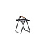 Gartentisch Clarin Schwarz – Beistelltisch 43×43×59 cm Stahl