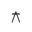Gartentisch Clarin Schwarz – Beistelltisch 43×43×59 cm Stahl