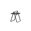 Gartentisch Clarin Schwarz – Beistelltisch 43×43×59 cm Stahl