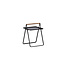 Gartentisch Clarin Schwarz – Beistelltisch 43×43×59 cm Stahl