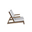 Gartensessel Daria Braun – Lounge-Sessel 100×92×70 cm Akazienholz und Polyester