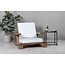Gartensessel Daria Braun – Lounge-Sessel 100×92×70 cm Akazienholz und Polyester