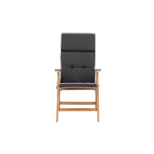 Auflage Classic Grau – Sitzauflage 118×50×10 cm Polyester und Schaumstoff