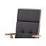 Auflage Classic Grau – Sitzauflage 118×50×10 cm Polyester und Schaumstoff
