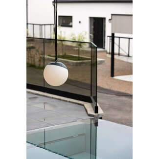 Venture Home Außenleuchte Doris Schwarz – Wandleuchte ø20×H19 cm Kunststoff