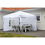 Sonnenschirm Easy Up Weiß – Terrassenschirm 295×295 cm Polyester & Alu