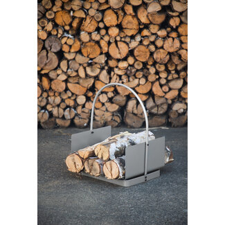 Venture Home Feuerstelle Godoma Silber – Feuerschale 42×30×49 cm Stahl