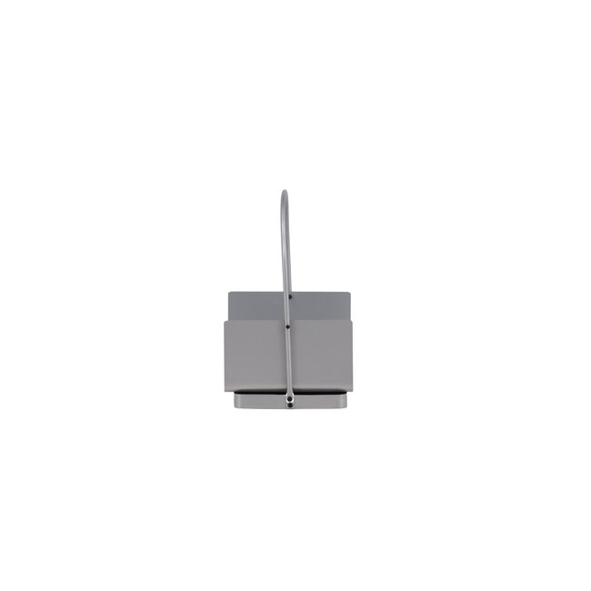 Feuerstelle Godoma Silber – Feuerschale 42×30×49 cm Stahl