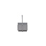 Feuerstelle Godoma Silber – Feuerschale 42×30×49 cm Stahl